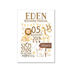 Personalized Nursery Canvas Poster
