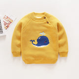 Knitted Whale Fur Lined Sweater